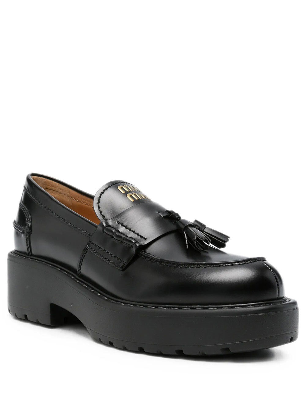 Miu Miu Women Chunky Leather Loafers MIU MIU