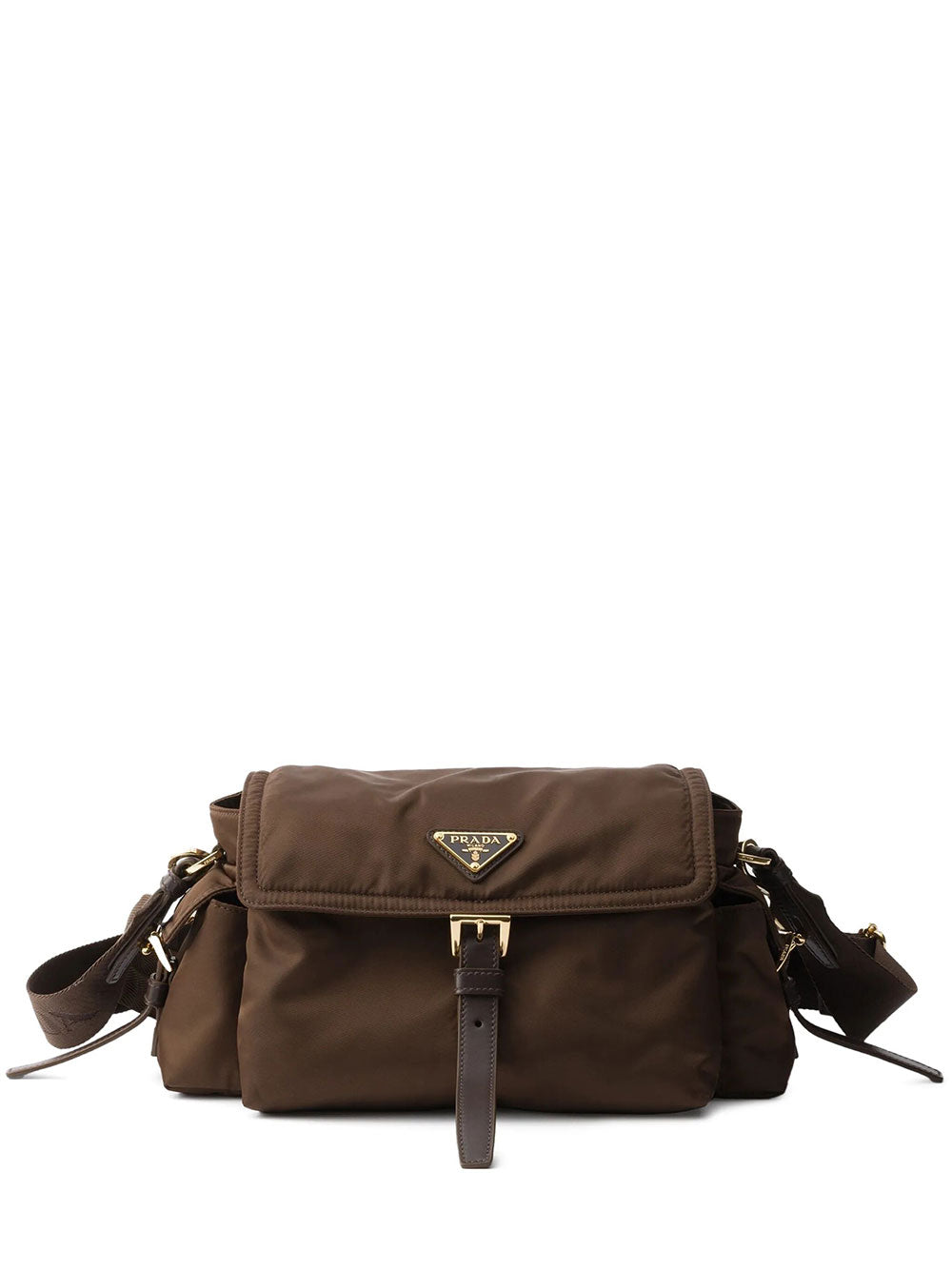 Prada Women Prada Explore Medium Re-Nylon Shoulder Bag With Flap PRADA