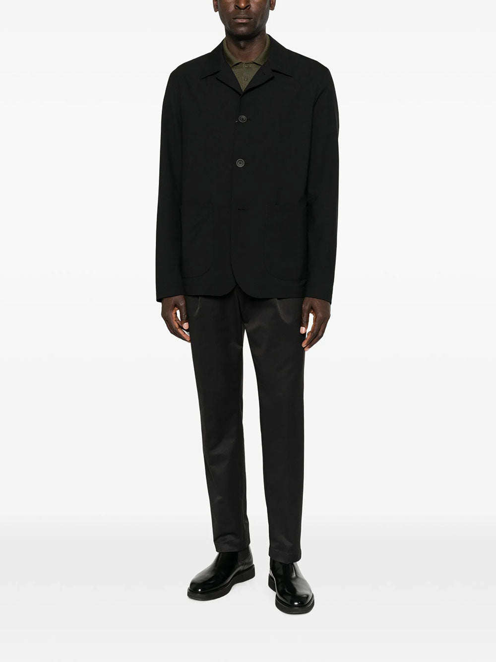 Herno Men Drawstring-Waistband Tapered Leg Trousers HERNO