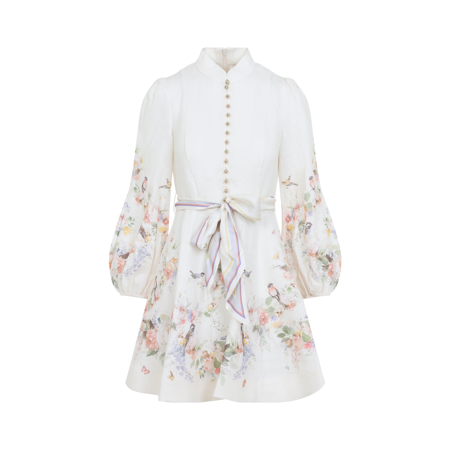 Zimmermann Valiant Button Mini Dress Women ZIMMERMANN