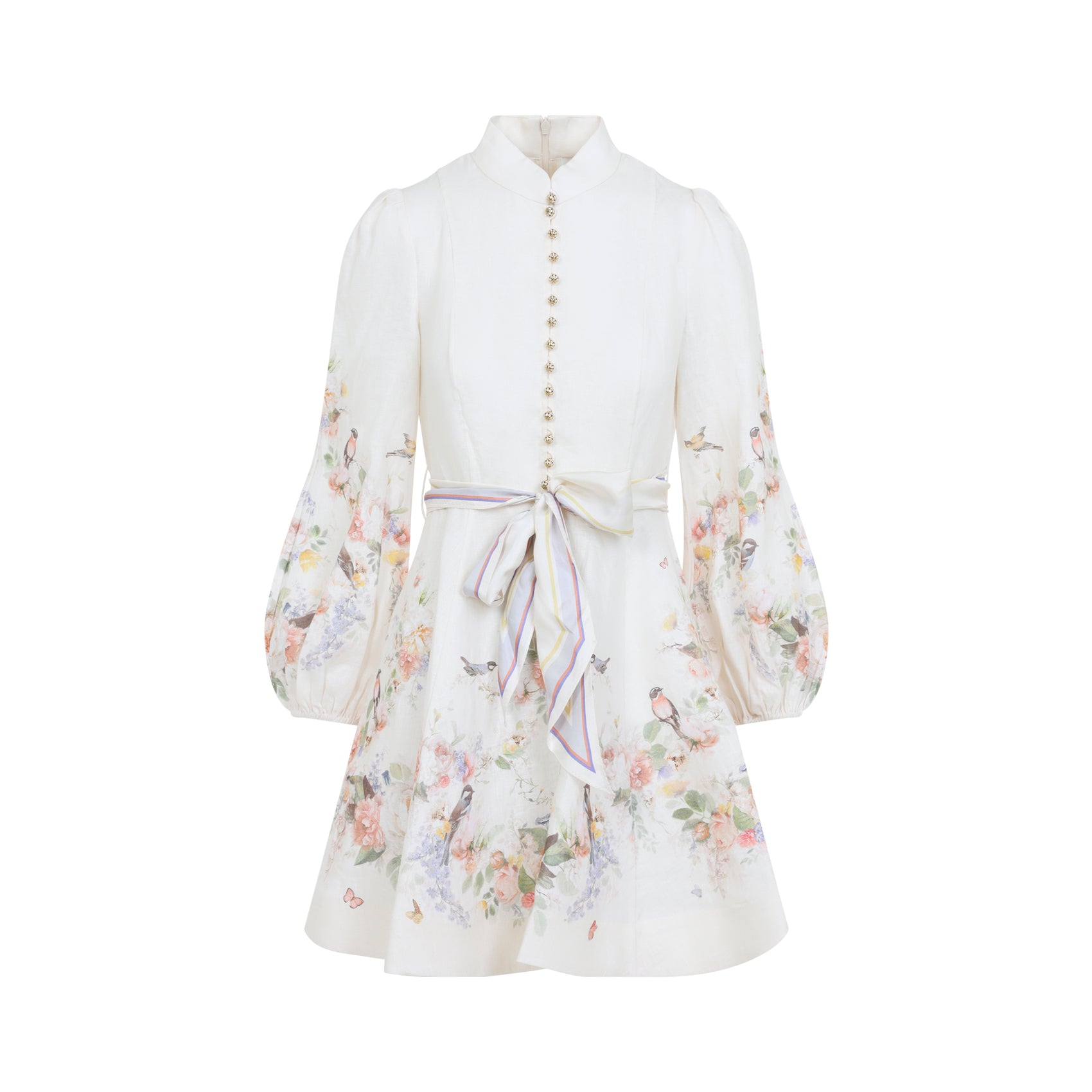 Zimmermann Valiant Button Mini Dress Women ZIMMERMANN