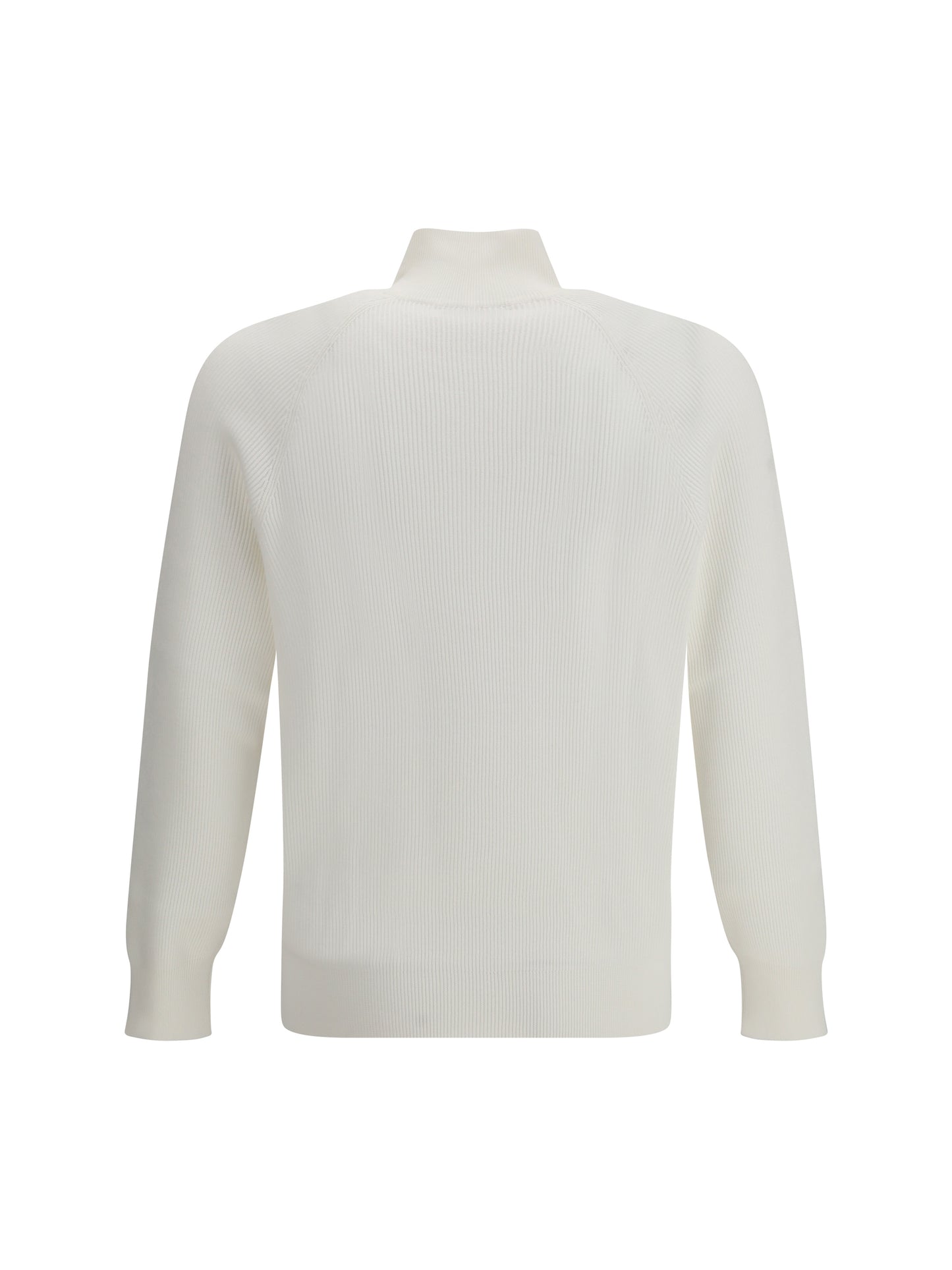 Brunello Cucinelli Men Cotton Sweater With A High Neckline BRUNELLO CUCINELLI