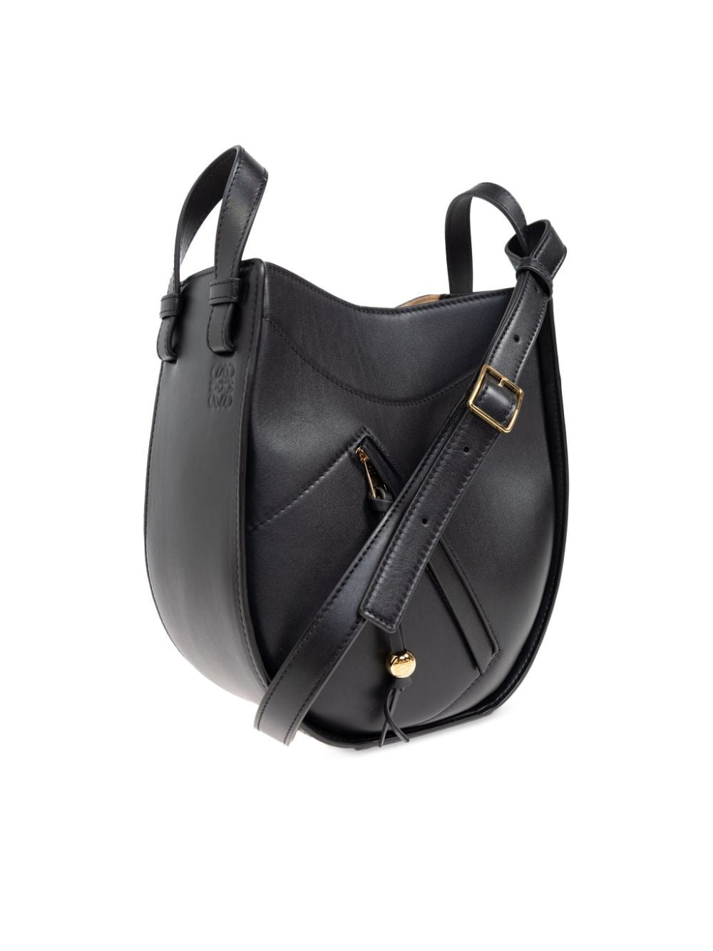 Loewe Women Hammock Slice Bag In Shiny Calfskin LOEWE