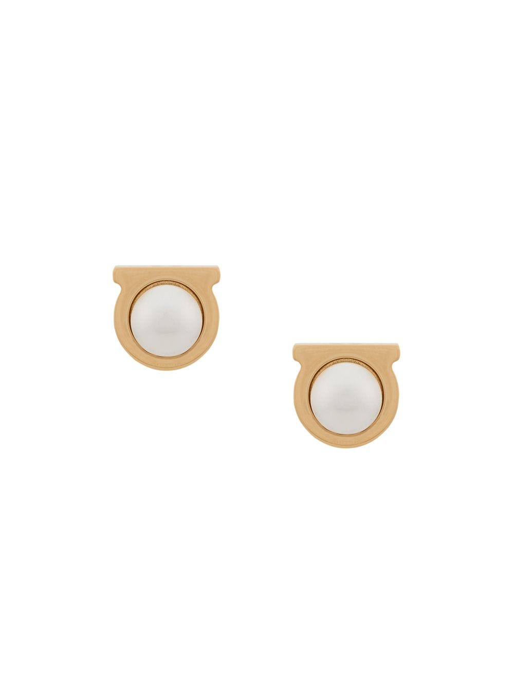Ferragamo Women Gancini Pearl Earrings FERRAGAMO