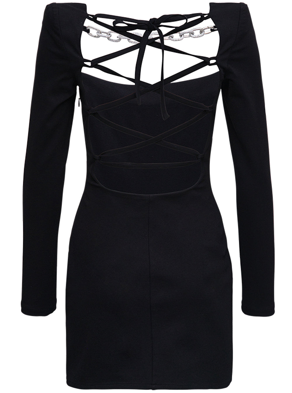 Giuseppe Di Morabito Women Black Jersey Dress With Chain Detail GIUSEPPE DI MORABITO