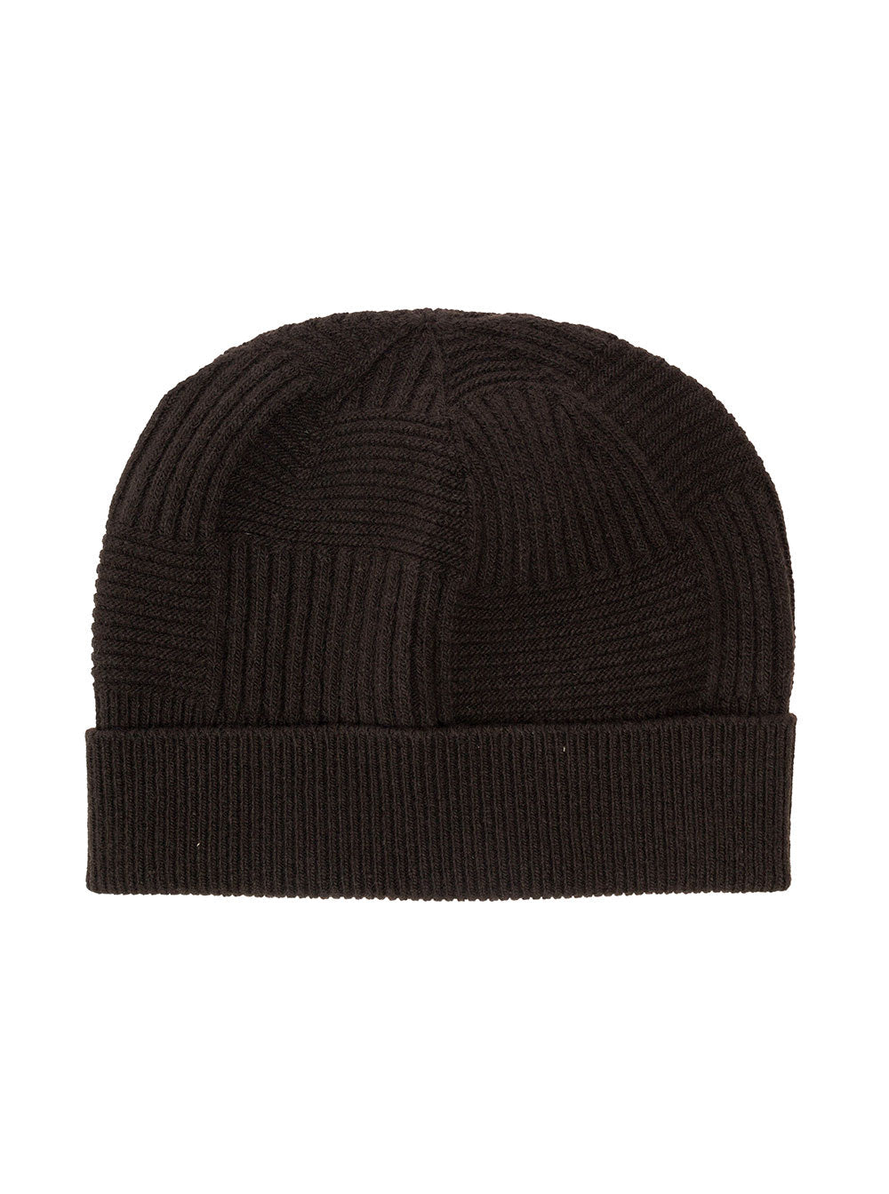 Bottega Veneta Men Bottega Veneta Brown Woven Wool Hat Man BOTTEGA VENETA