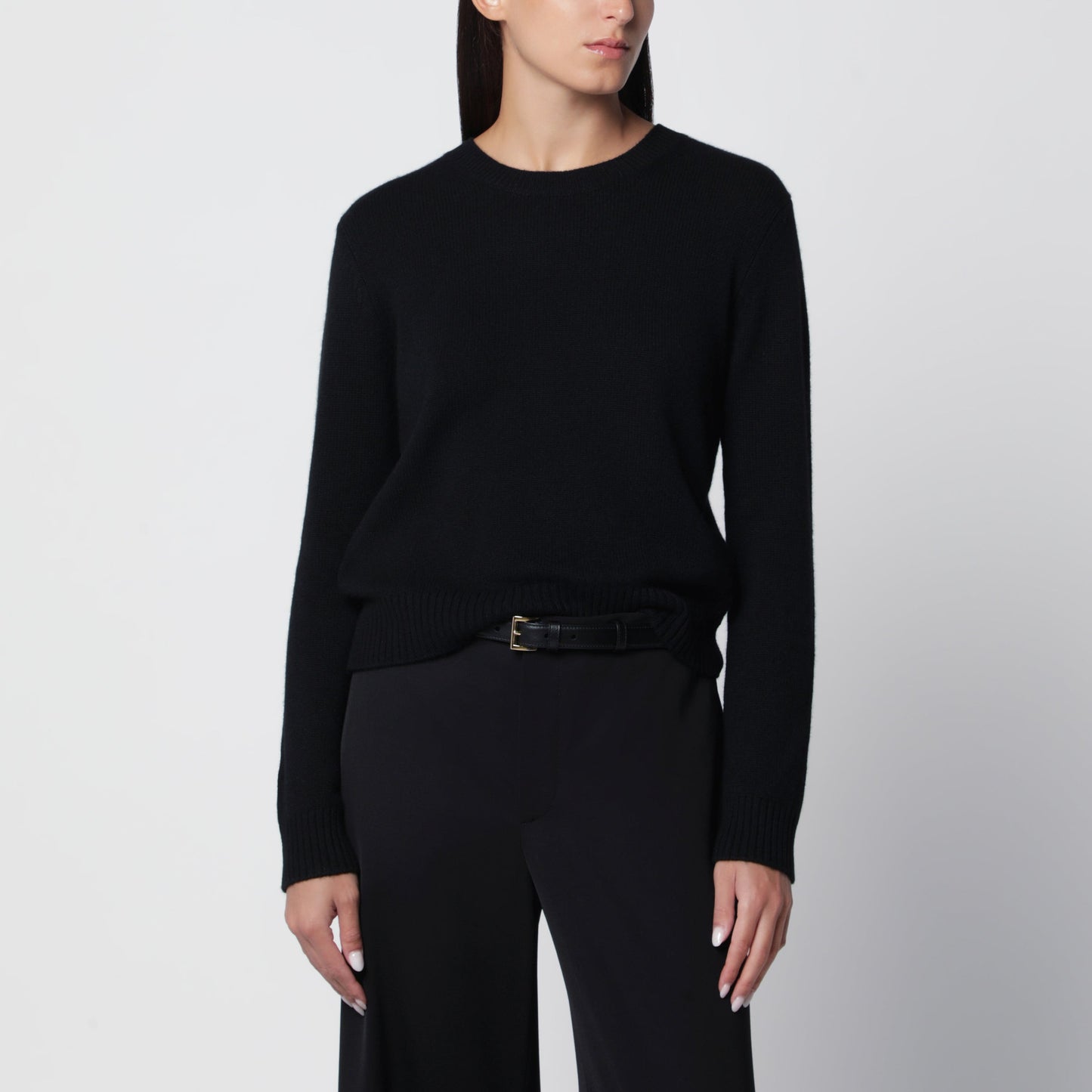 Lisa Yang Mable Crewneck Sweater In Black Cashmere Women LISA YANG