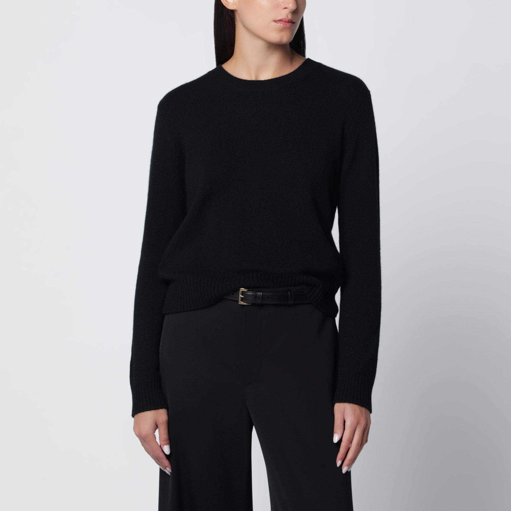 Lisa Yang Mable Crewneck Sweater In Black Cashmere Women LISA YANG