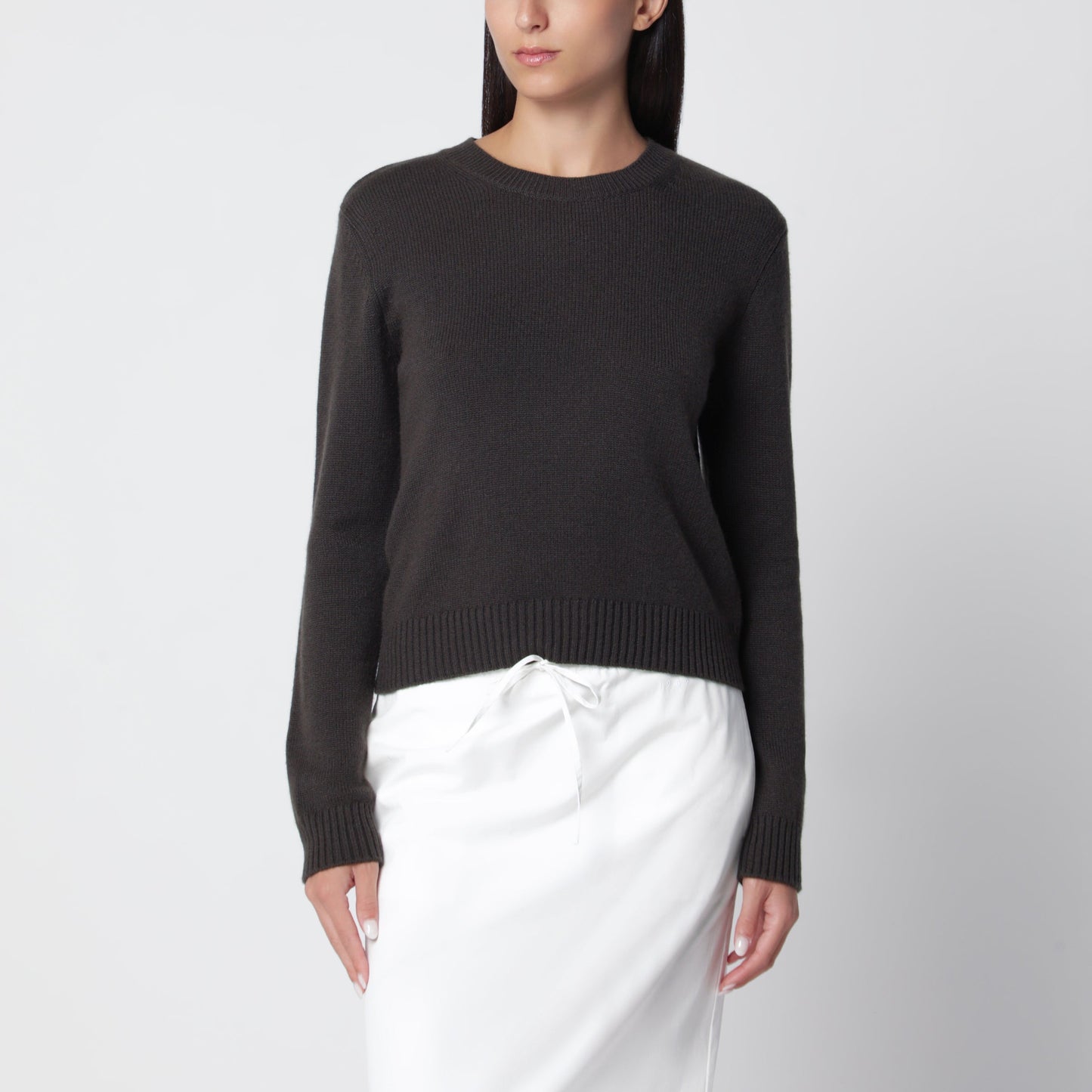 Lisa Yang Mable Sweater In Dark Fern Cashmere Women LISA YANG