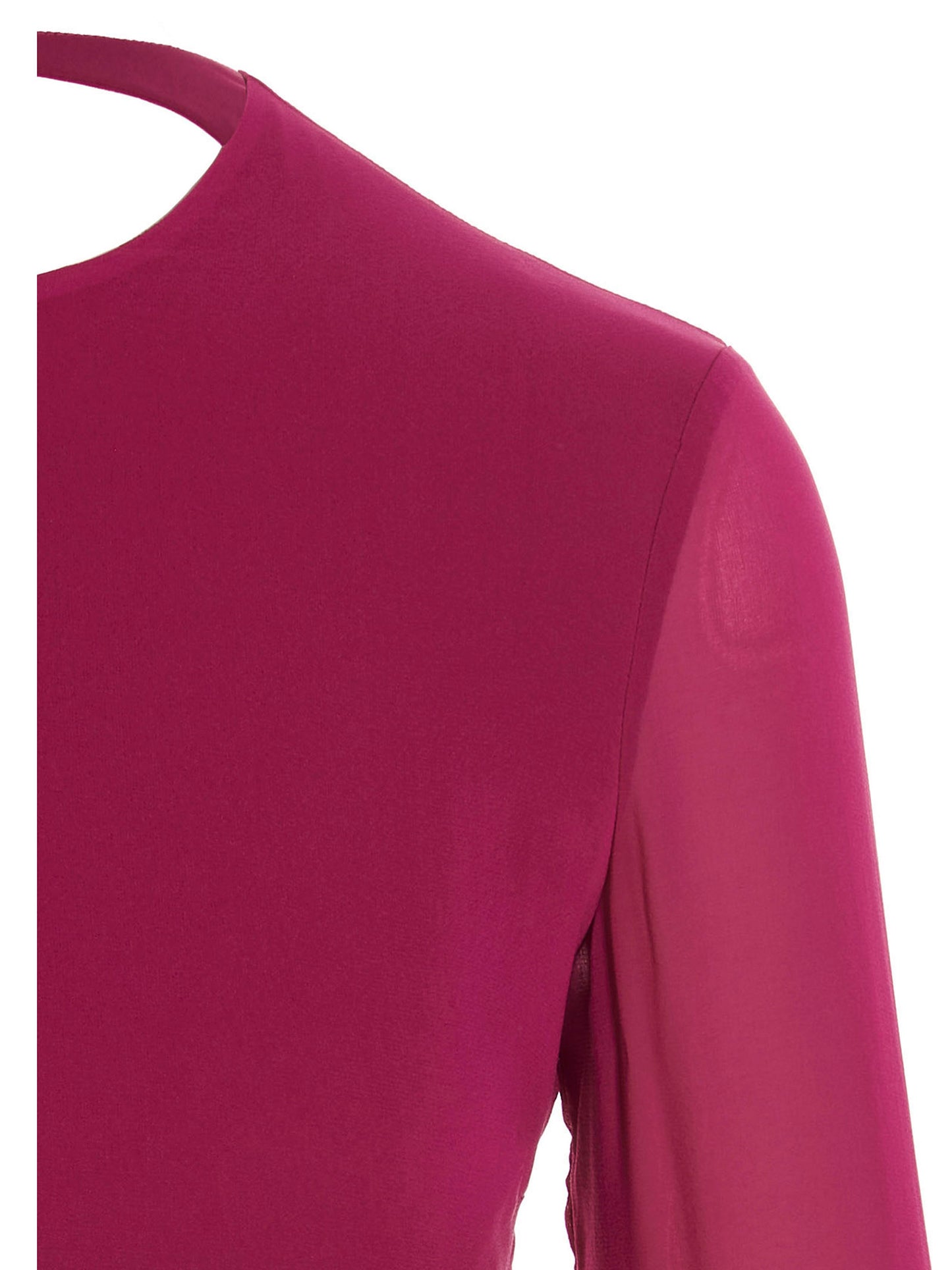 The Andamane Women Cropped Georgette Top THE ANDAMANE