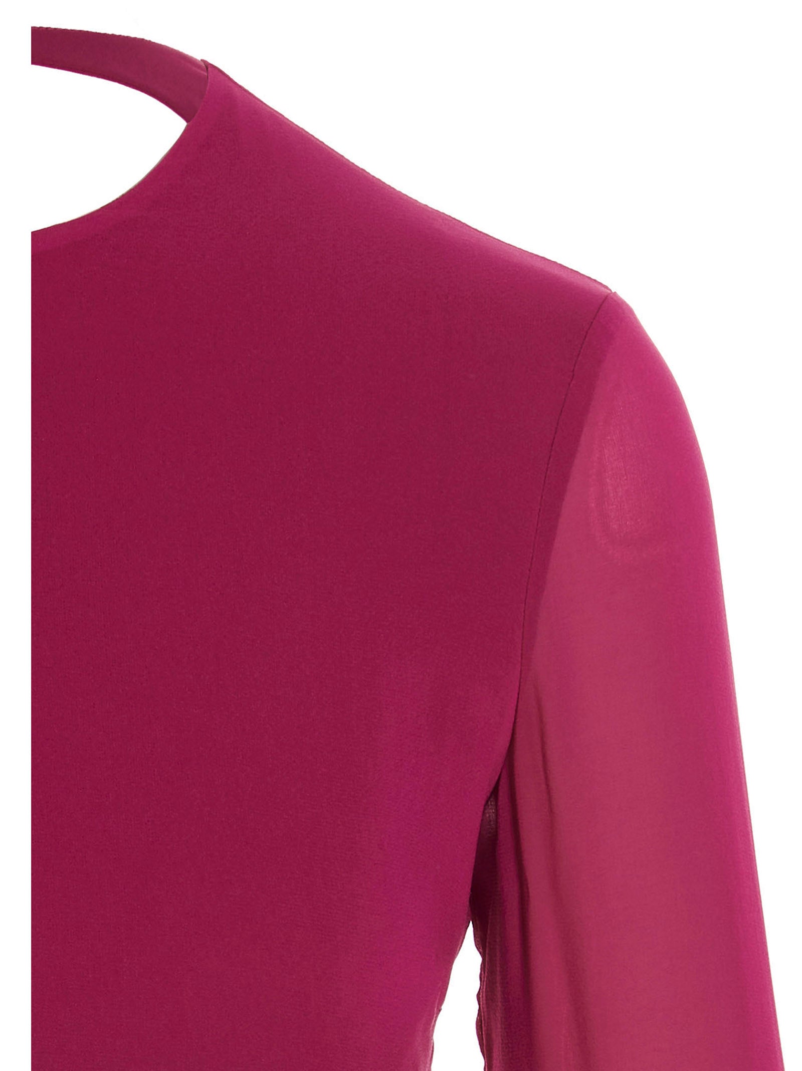 The Andamane Women Cropped Georgette Top THE ANDAMANE