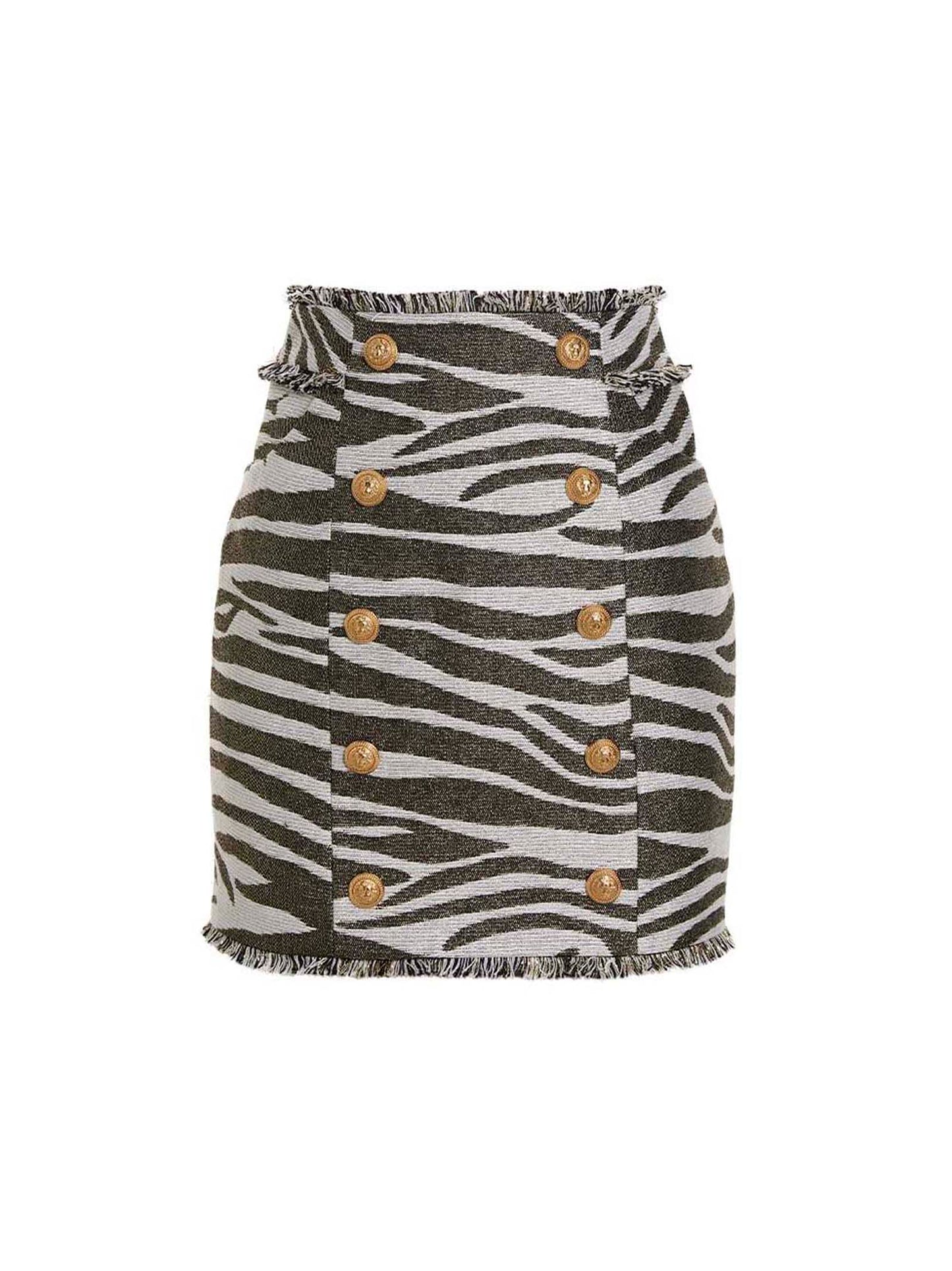 Balmain Women 'Lurex Zebra' Skirt BALMAIN