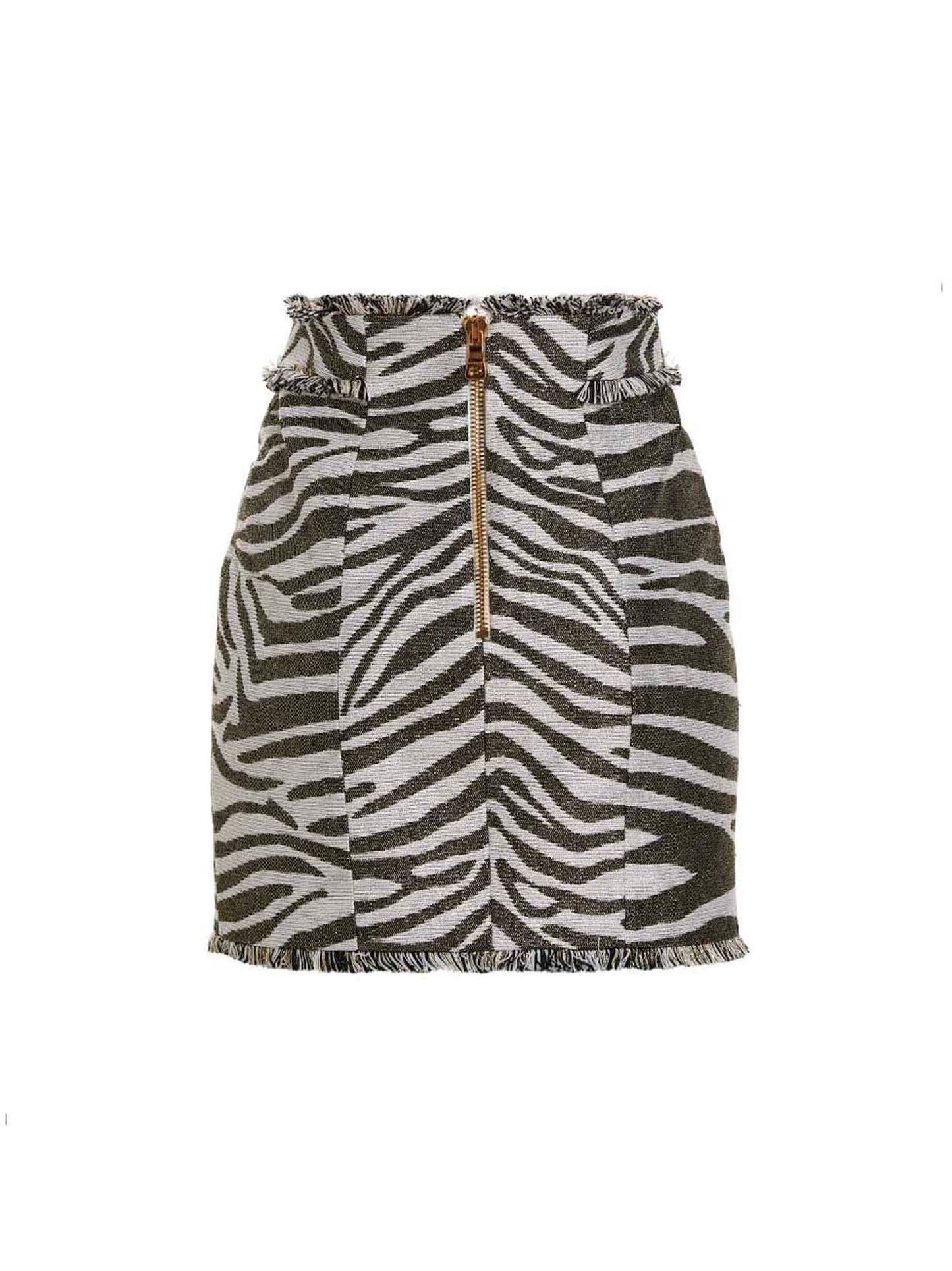 Balmain Women 'Lurex Zebra' Skirt BALMAIN