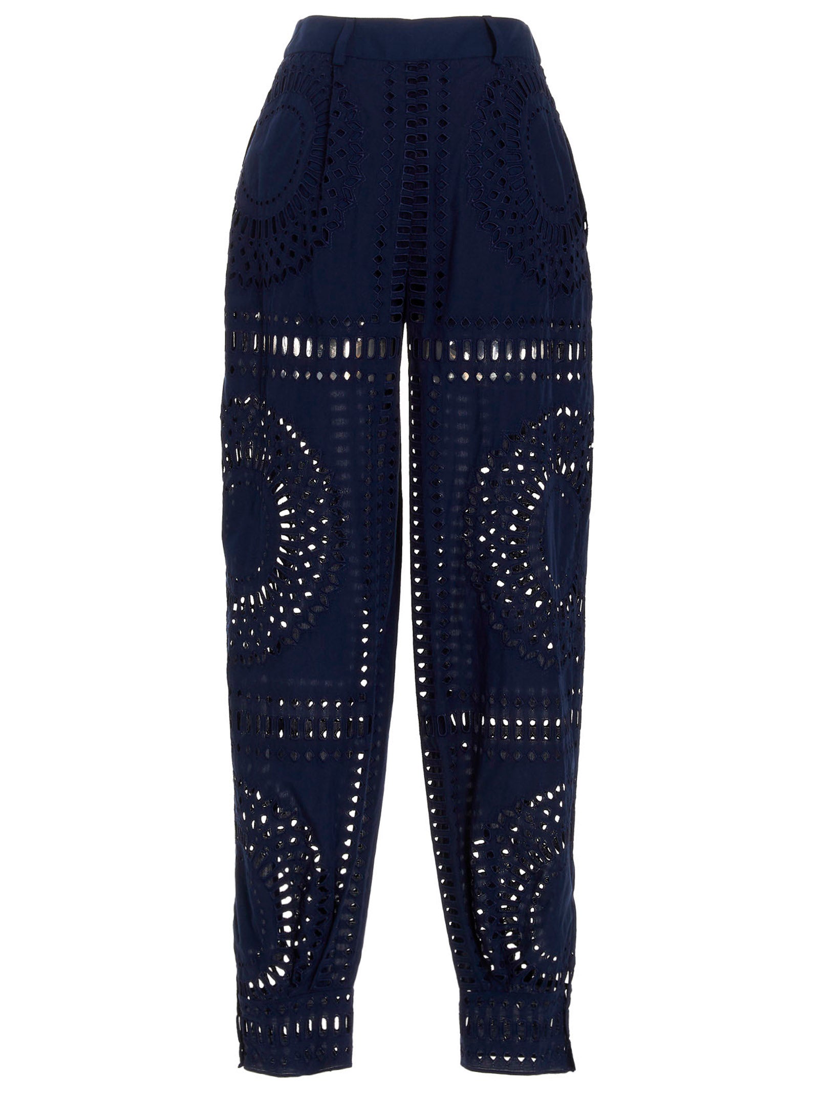 Alberta Ferretti Women Embroidered Cotton Pants ALBERTA FERRETTI