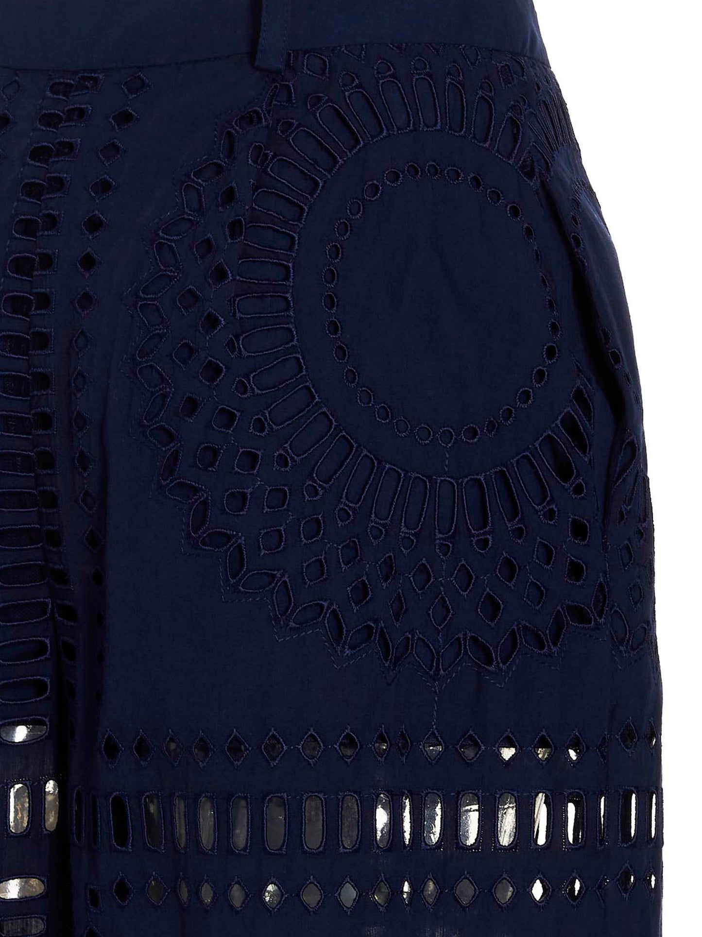 Alberta Ferretti Women Embroidered Cotton Pants ALBERTA FERRETTI