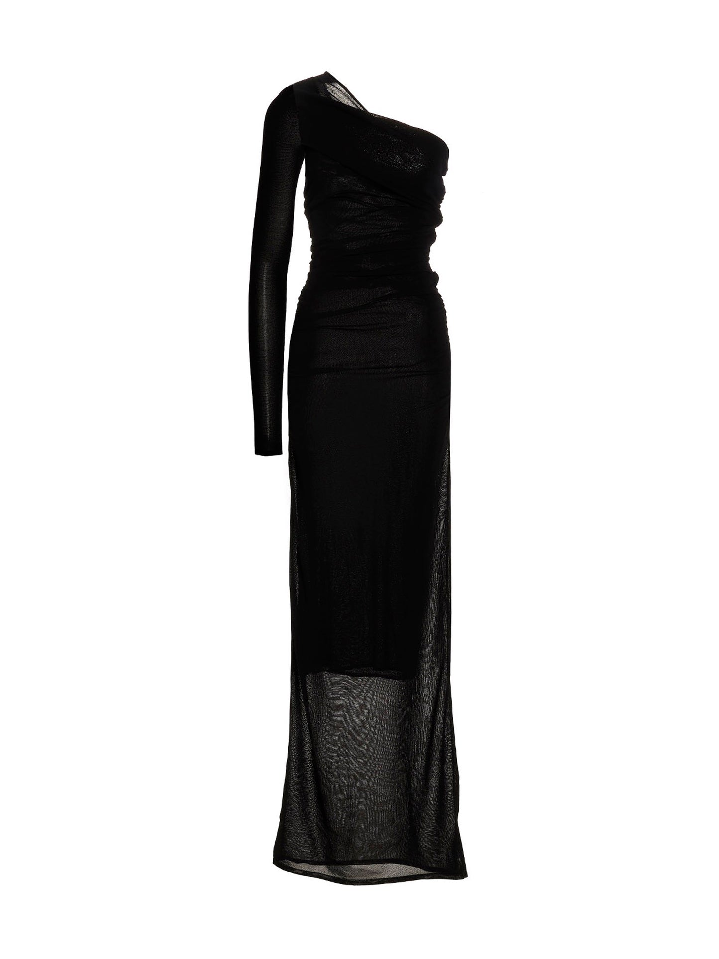 Saint Laurent Women Draped Long Dress SAINT LAURENT