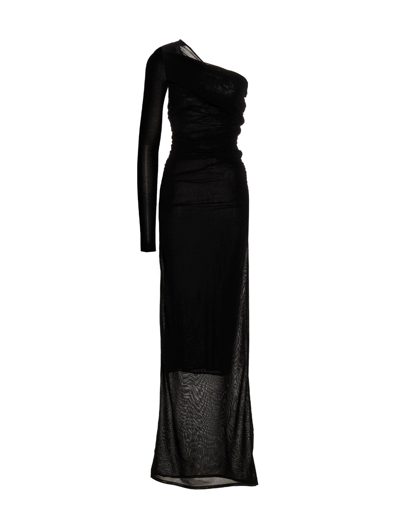 Saint Laurent Women Draped Long Dress SAINT LAURENT