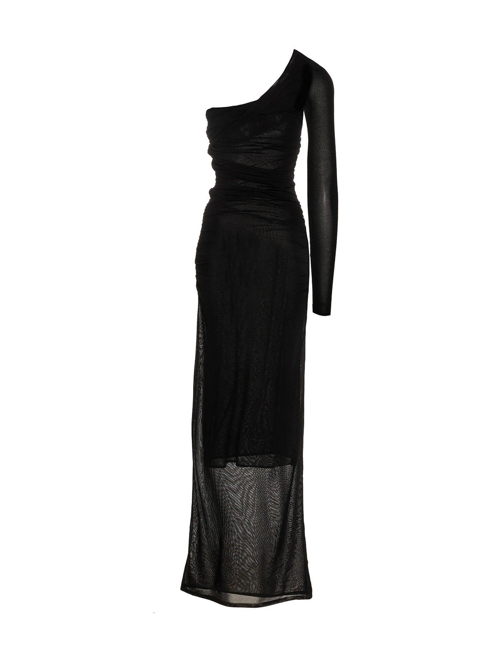 Saint Laurent Women Draped Long Dress SAINT LAURENT