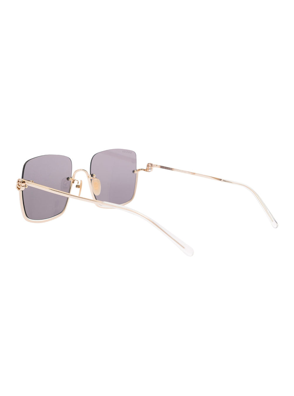 Gucci Women 'Gg1279s' Gold-Colored Sunglasses With Thin Temples And Intrelocking G Detail In Metal Woman GUCCI