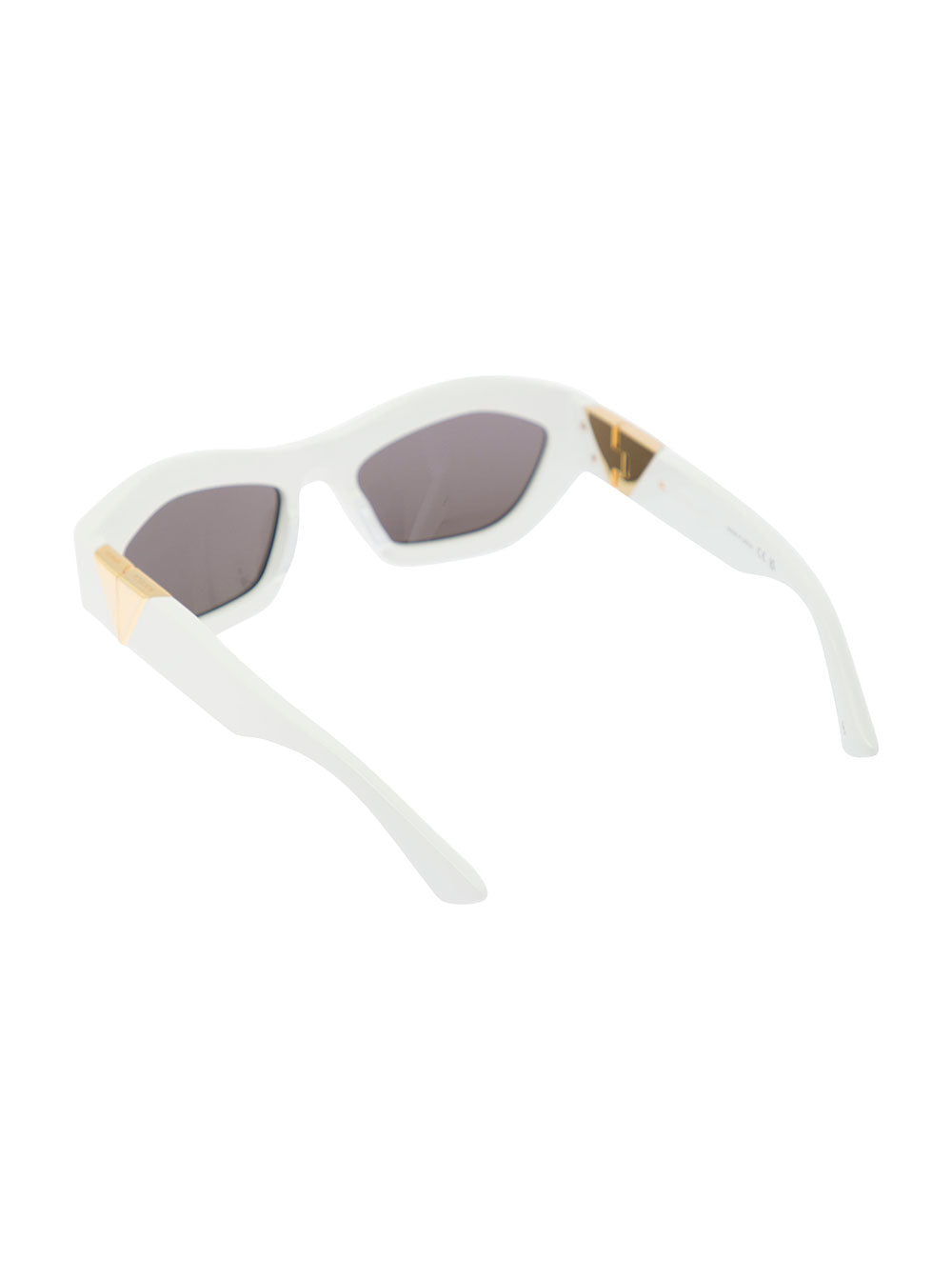 Bottega Veneta Women White Sunglasses In Recycled Acetate Woman BOTTEGA VENETA