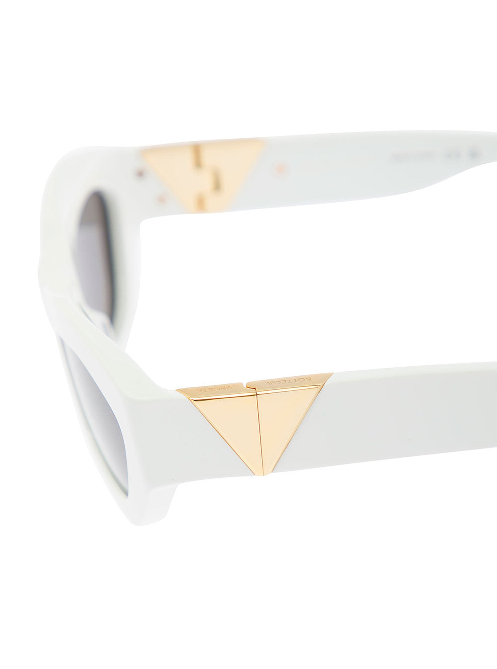 Bottega Veneta Women White Sunglasses In Recycled Acetate Woman BOTTEGA VENETA