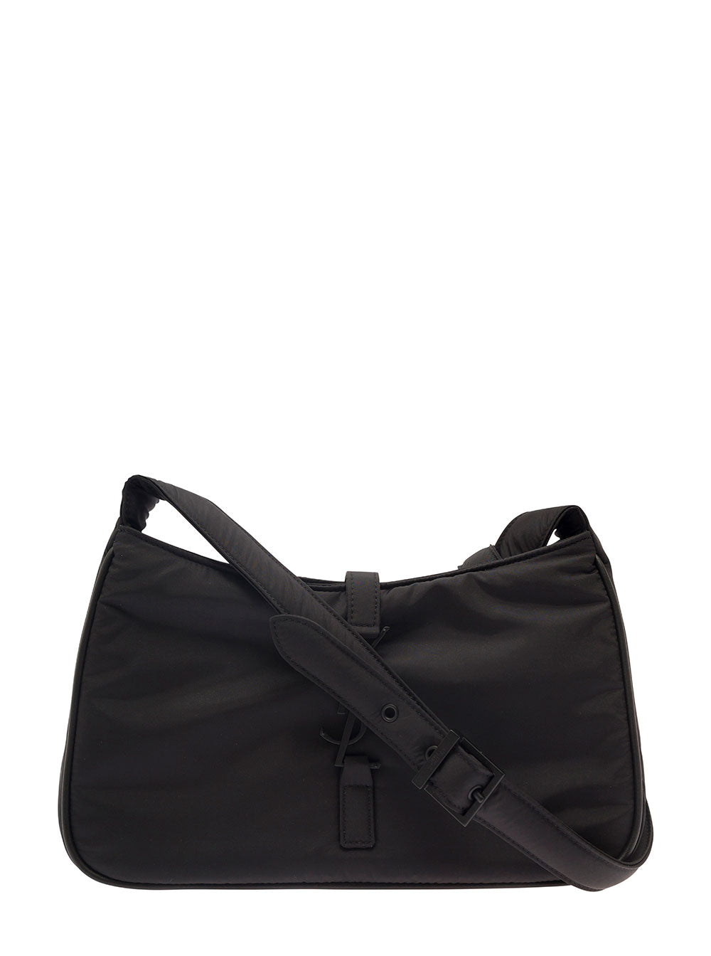 Saint Laurent Men 'Le 5 À 7' Black Shoulder Bag With Cassandre Fastening In Recycled Nylon Man SAINT LAURENT