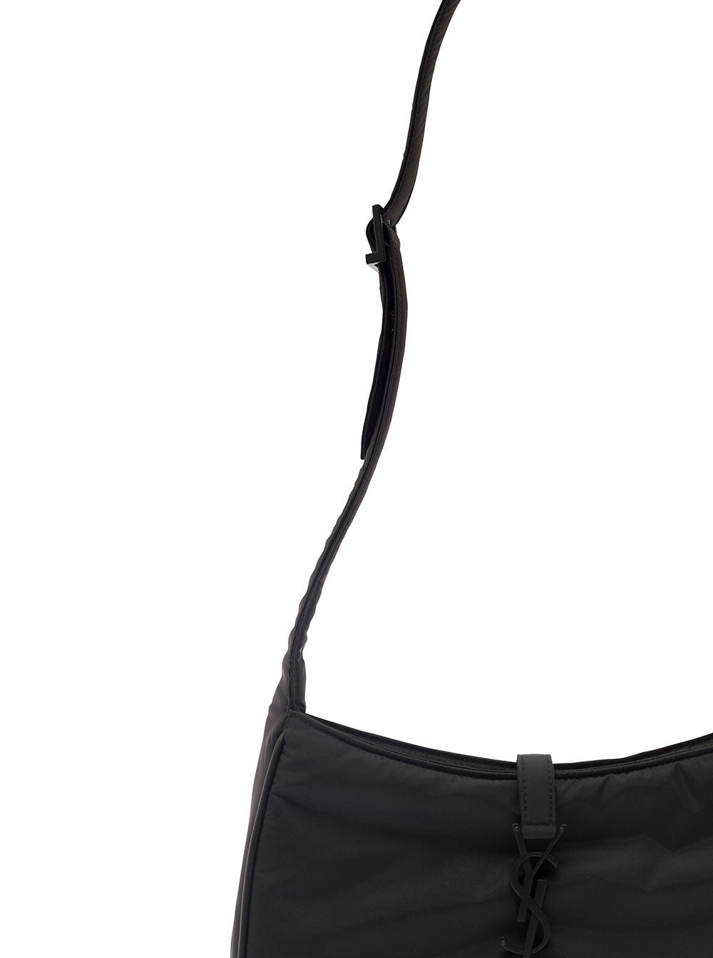 Saint Laurent Men 'Le 5 À 7' Black Shoulder Bag With Cassandre Fastening In Recycled Nylon Man SAINT LAURENT