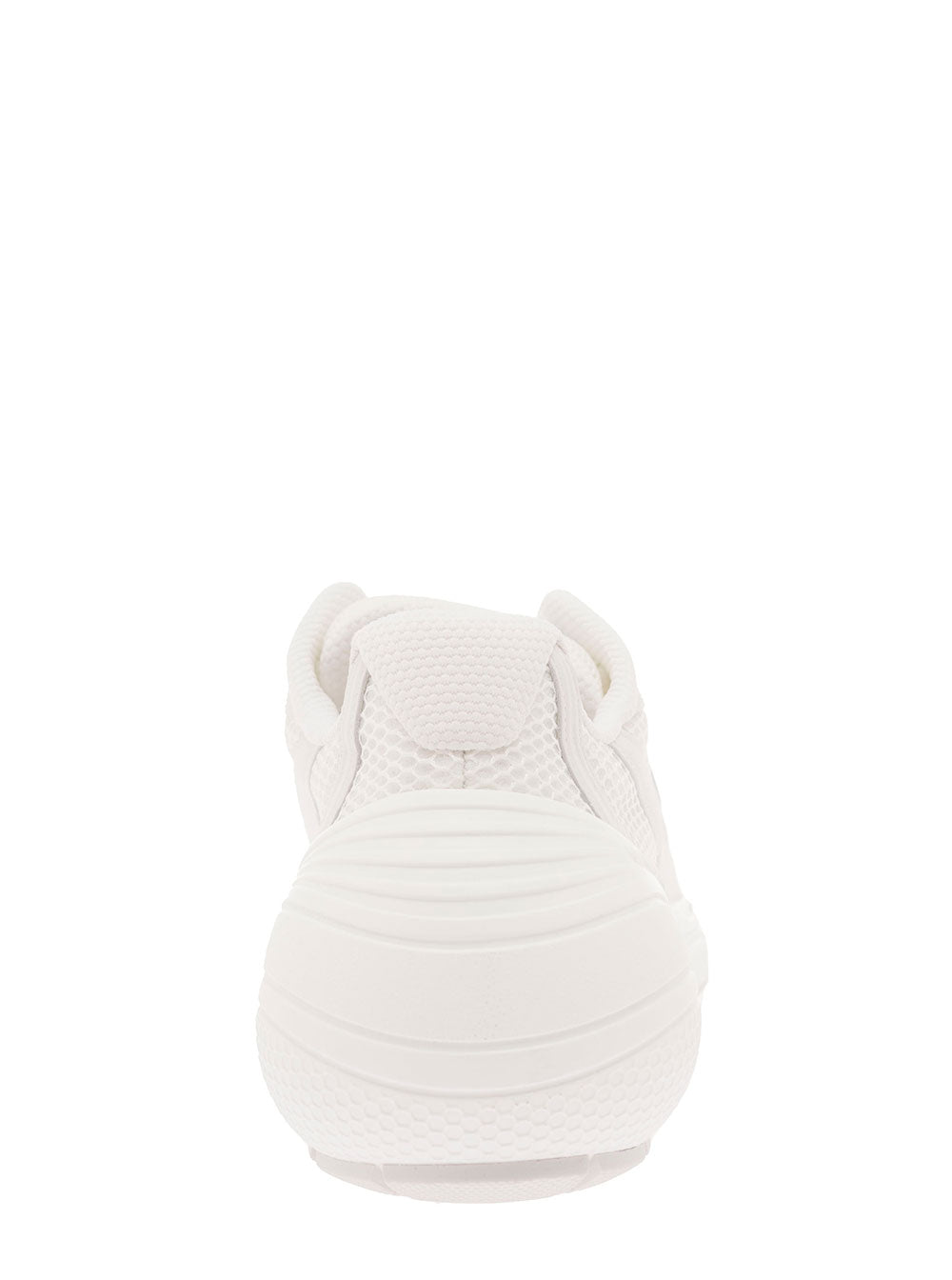 Givenchy Men 'Tk-Mx' White Low Top Sneakers With Side Logo Print In Mesh And Faux Leather Man GIVENCHY