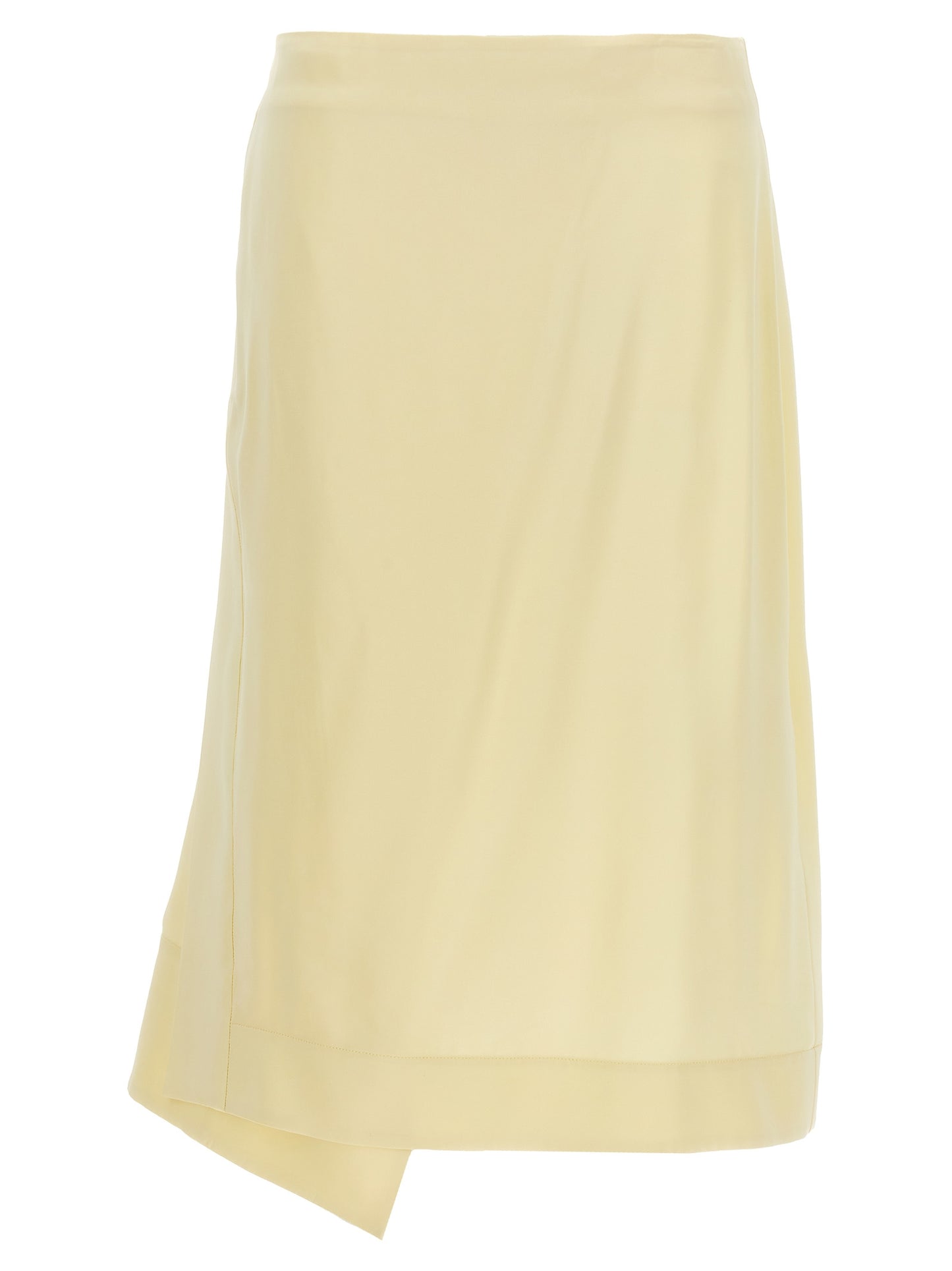Jil Sander Women Satin Skirt With Side Slit JIL SANDER