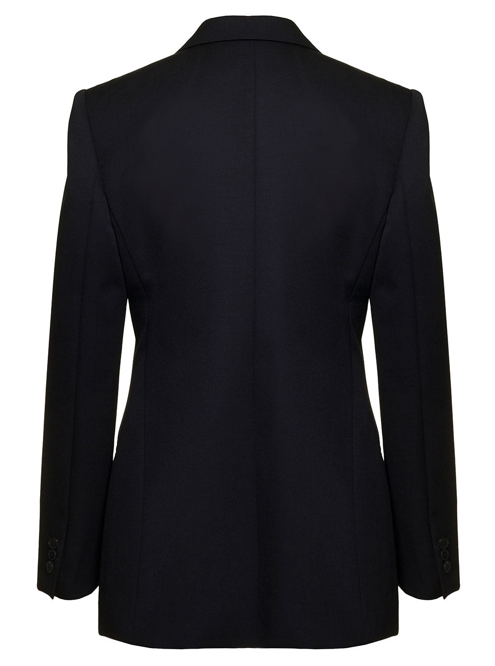 Givenchy Women Black Single-Breasted Jacket With Notched Revers In Wool And Mohair Woman GIVENCHY