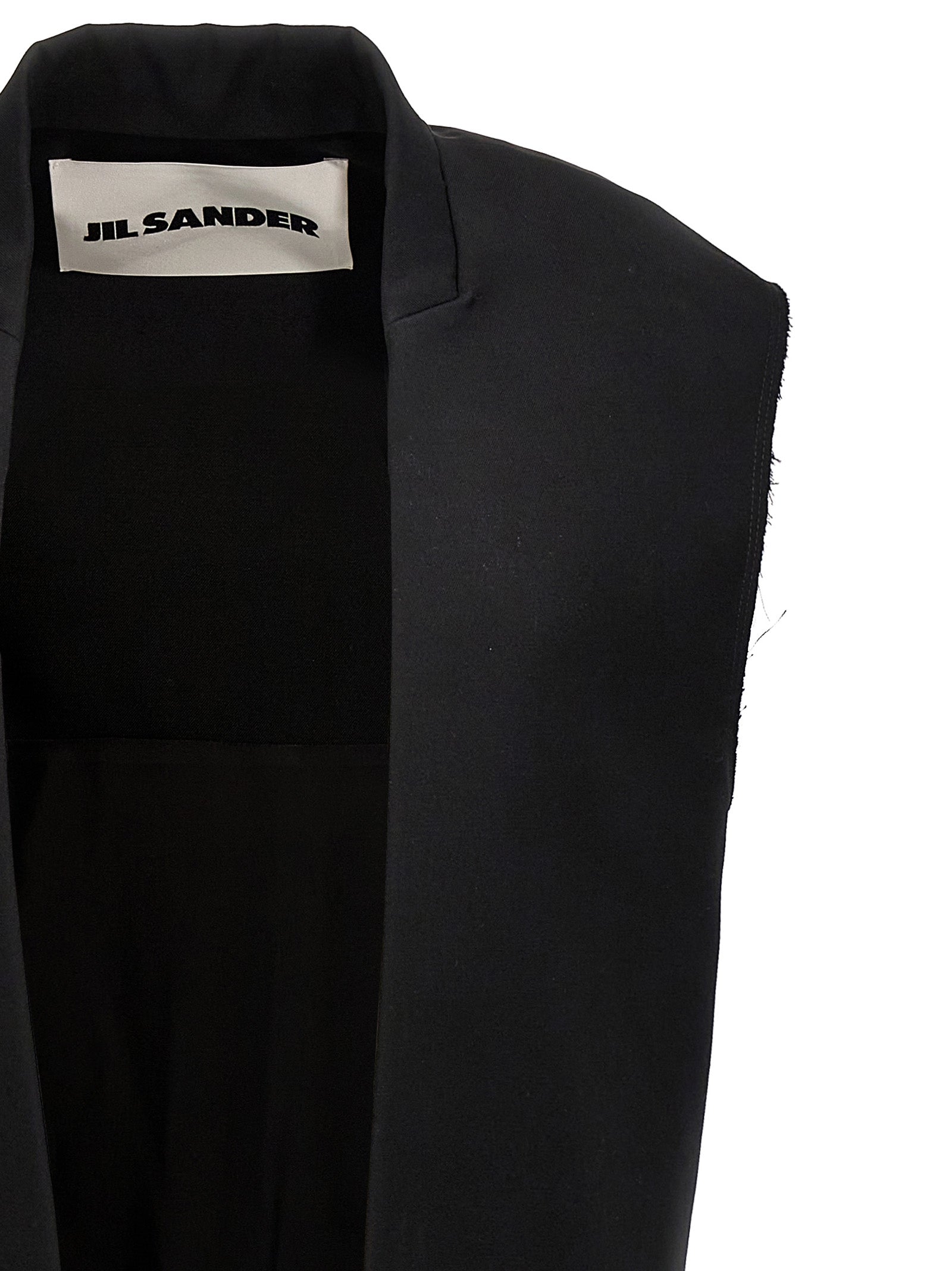 Jil Sander Women Two-Material Long Vest JIL SANDER
