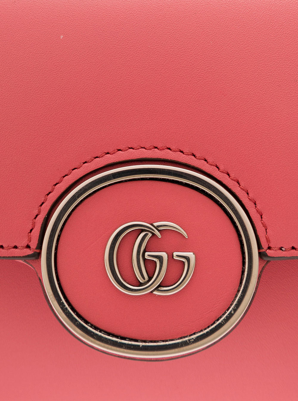 Gucci Women 'Petite Gg' Mini Pink Shoulder Bag With Double G Detail In Leather Woman GUCCI