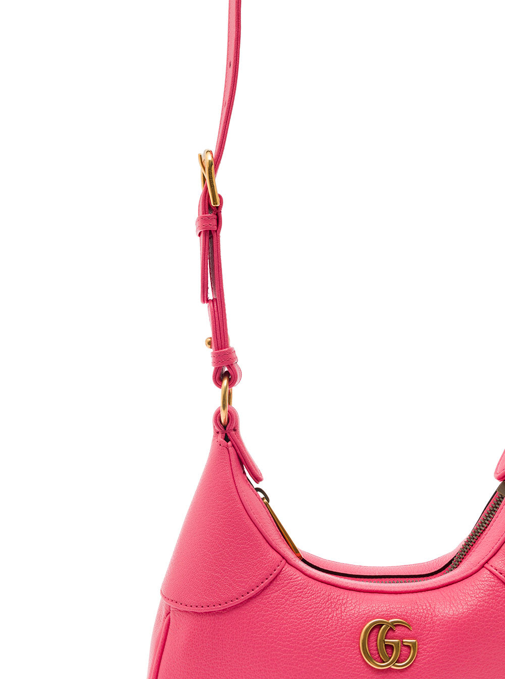 Gucci Women Small Pink Aphrodite Shoulder Bag In Leather Woman GUCCI
