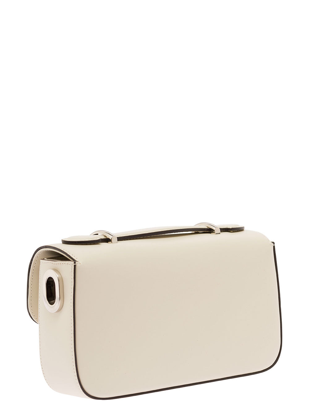 Gucci Women 'Petite Gg' Mini White Shoulder Bag With Double G Detail In Leather Woman GUCCI