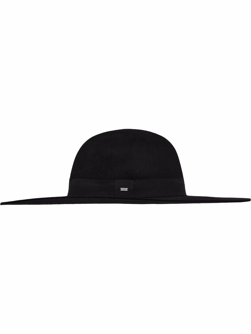 Saint Laurent Women Asymmetrical Hat With Gros Grain Ribbon Detail SAINT LAURENT