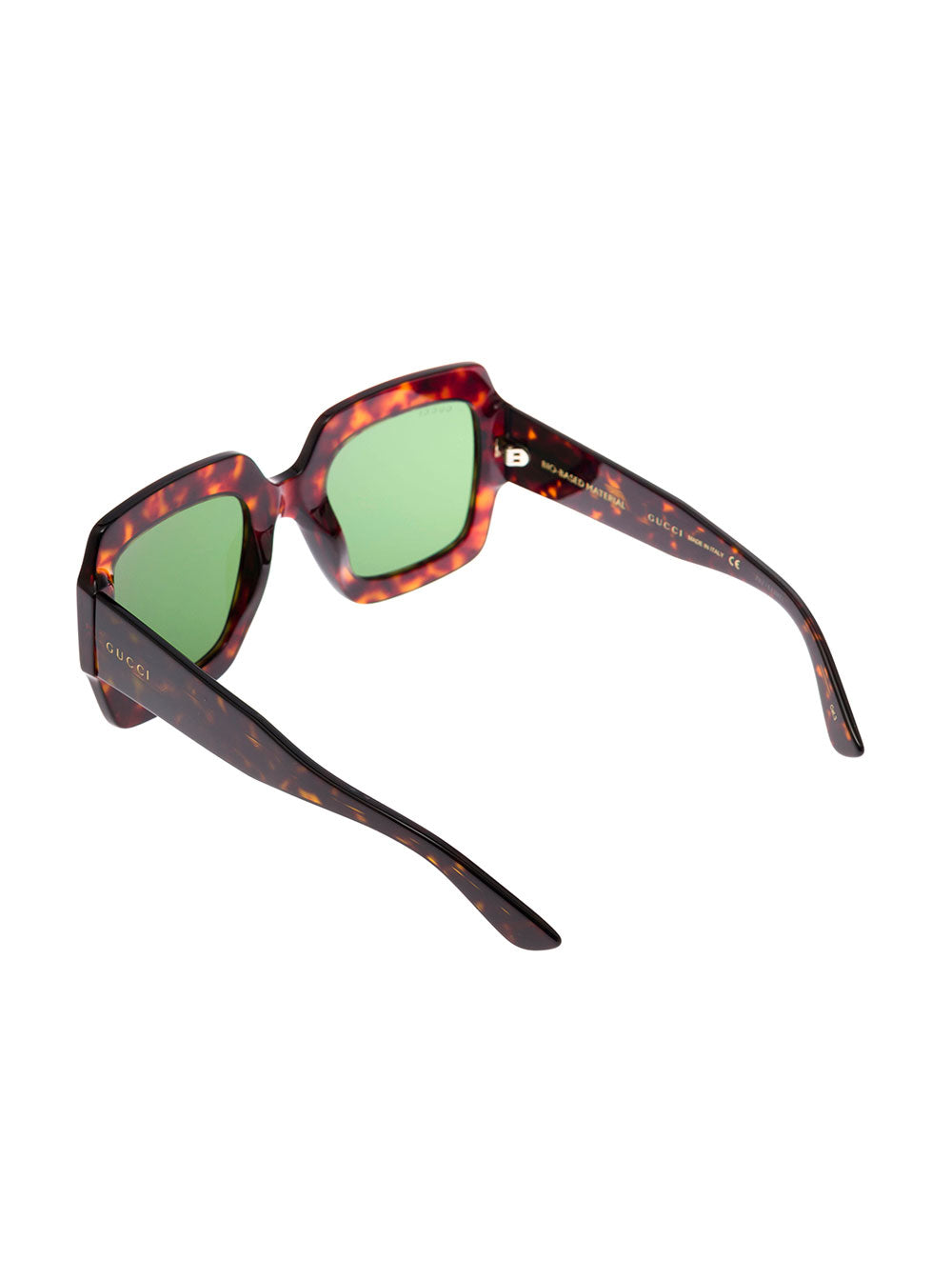 Gucci Women Gucci Woman's Tortoise Brown Acetate Square Sunglasses GUCCI