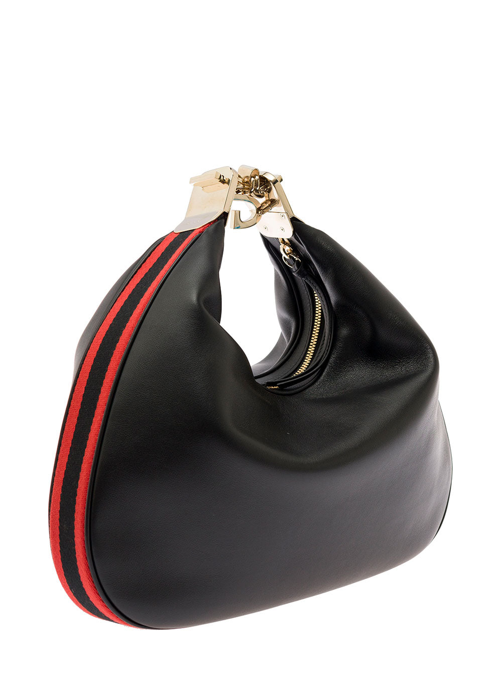 Gucci Women 'Large Attache' Black Crossbody Bag With G Hook Closure In Leather Man GUCCI