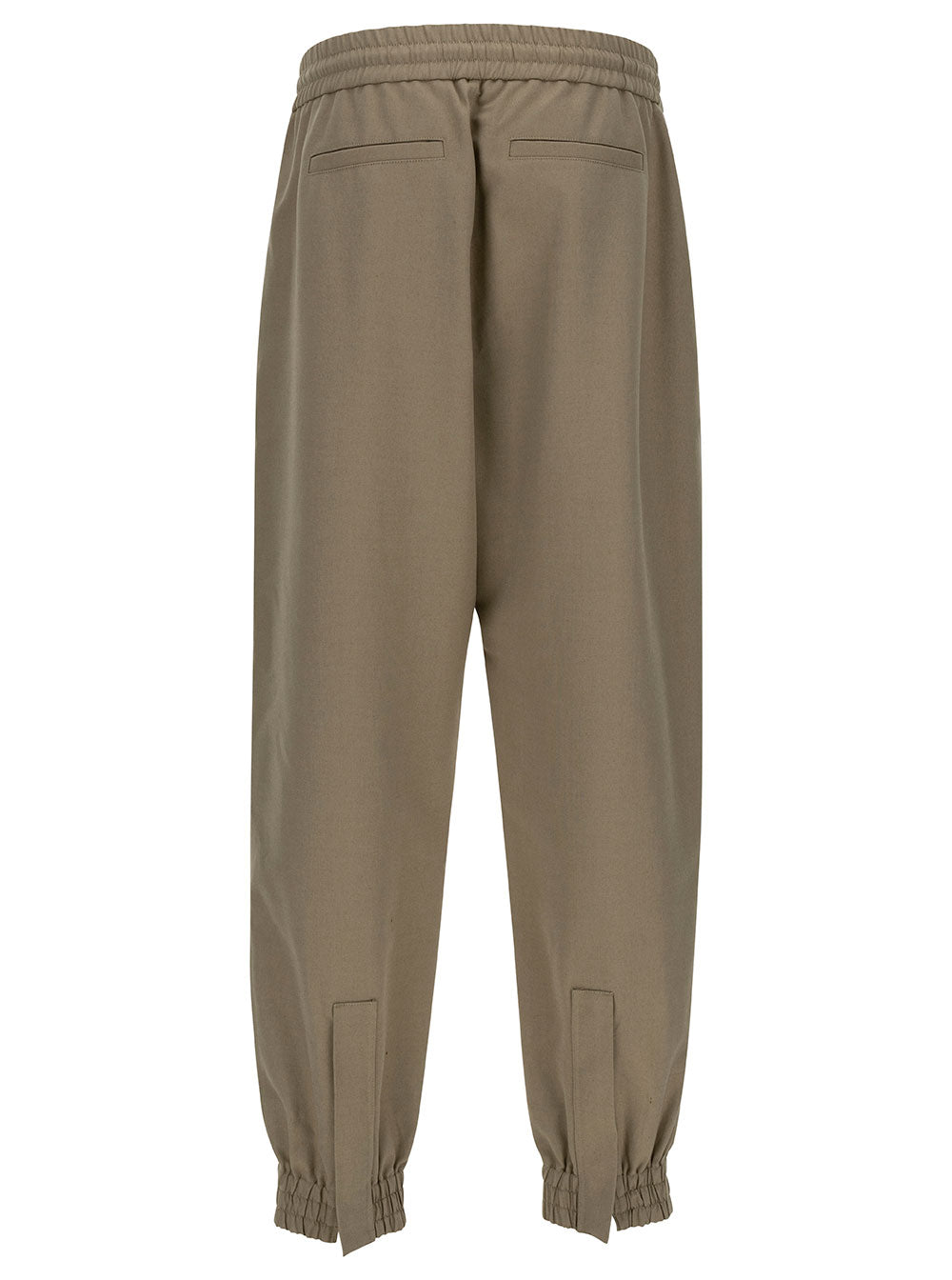 Alexander Mcqueen Men Beige Cargo Pants With Elastic Waistband In Cotton Man ALEXANDER MCQUEEN