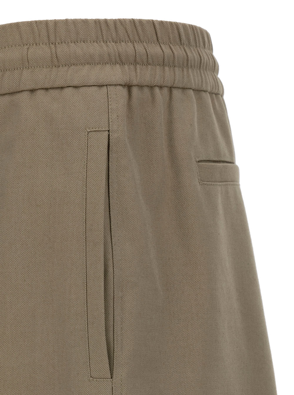 Alexander Mcqueen Men Beige Cargo Pants With Elastic Waistband In Cotton Man ALEXANDER MCQUEEN