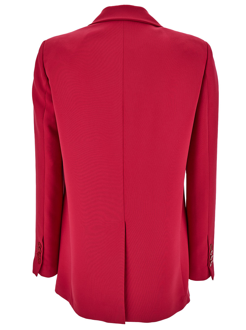 Leplain Women Fuchsia Double-Breasted Jacket With Peaked Revers And Tonal Buttons In Stretch Fabric Woman LEPLAIN