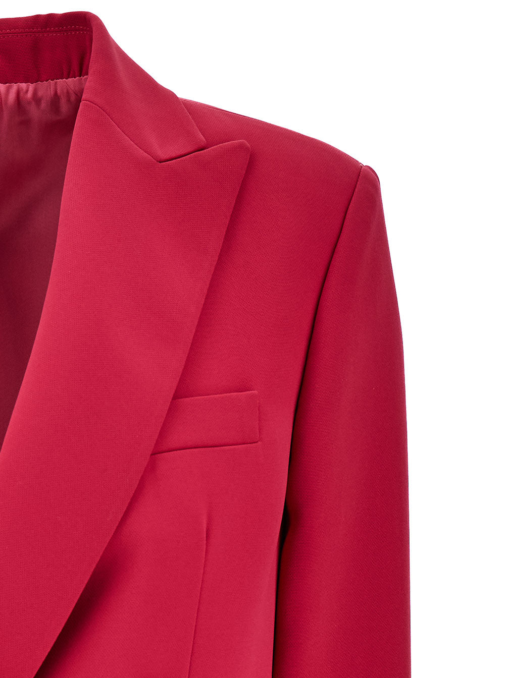 Leplain Women Fuchsia Double-Breasted Jacket With Peaked Revers And Tonal Buttons In Stretch Fabric Woman LEPLAIN