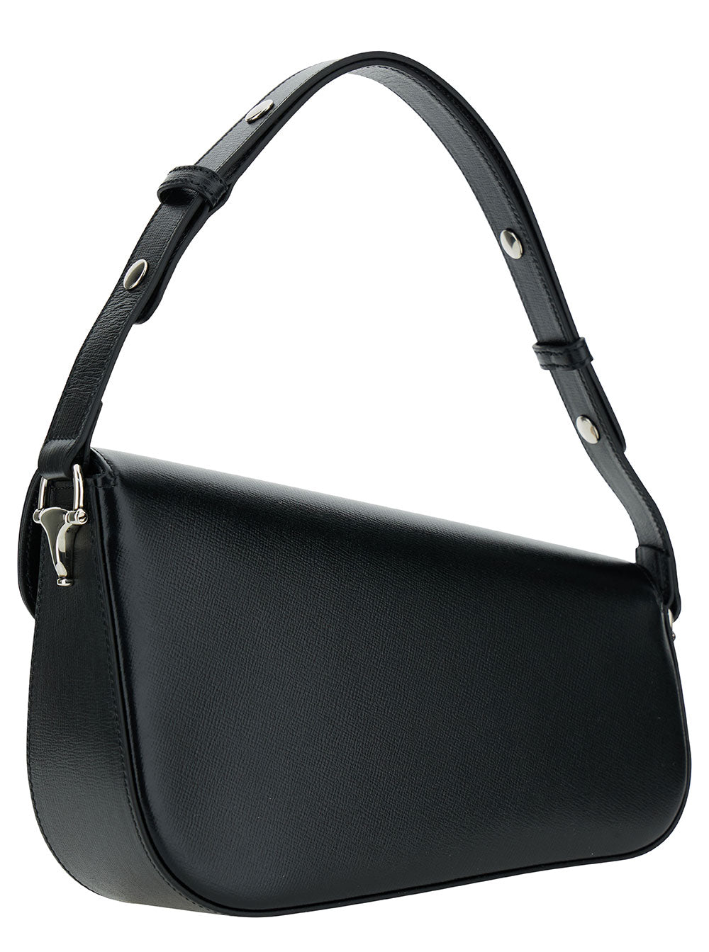 Gucci Women 'Gucci Horsebit 1955 Small' Black Shoulder Bag With Horsebit Detail In Leather Woman GUCCI