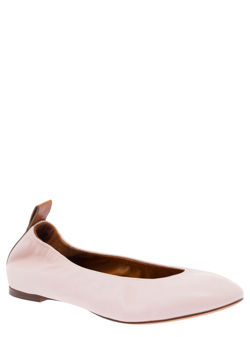 Lanvin Women Pink Ballet Flats In Leather Woman LANVIN