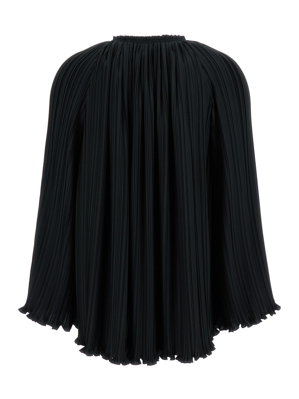 Lanvin Women Long Sleeve Pleated Blouse Open Neck LANVIN