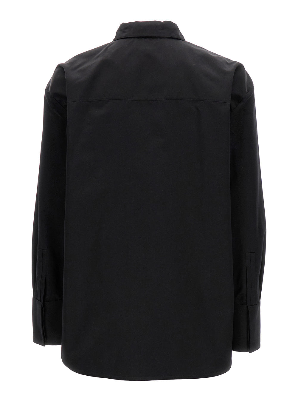 Saint Laurent Men Black Oversize Satin Shirt In Silk Woman SAINT LAURENT