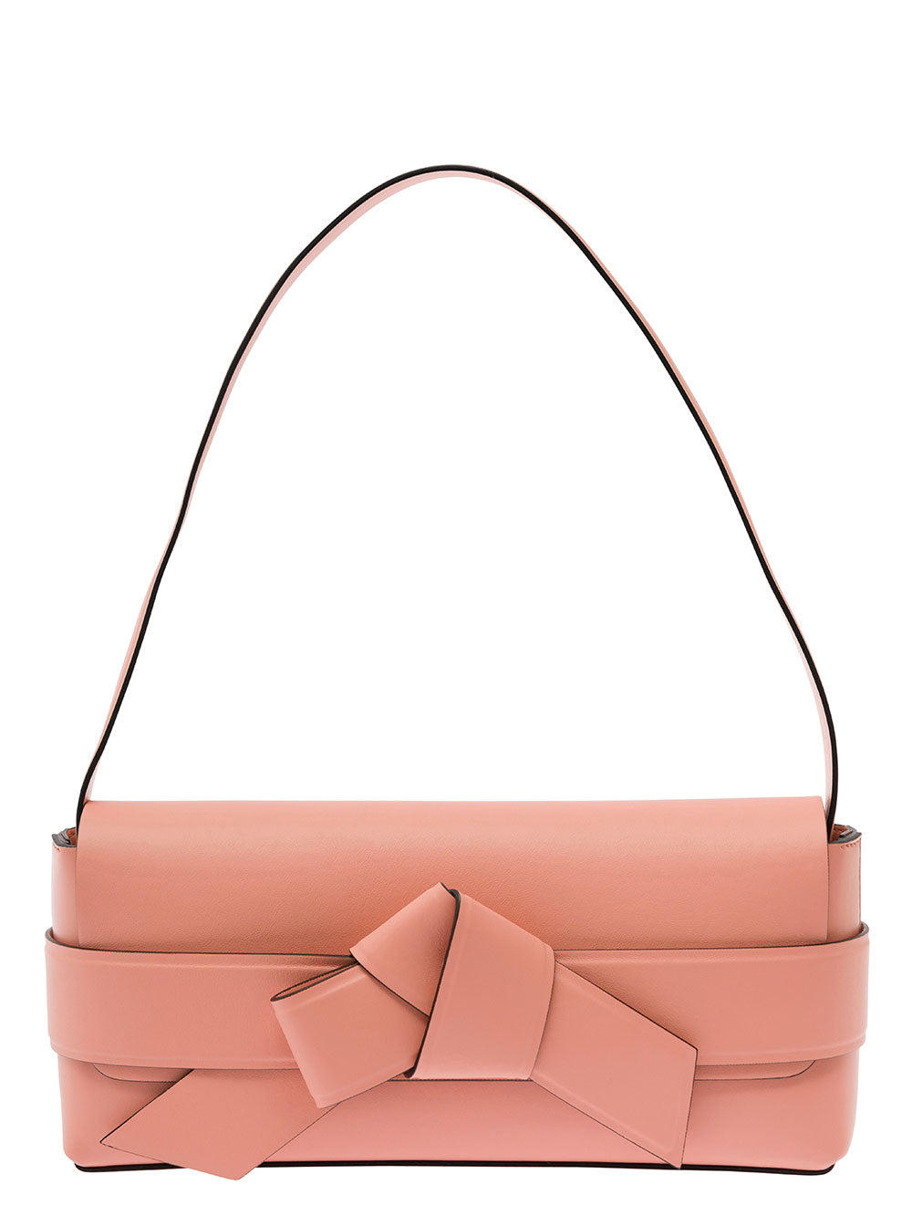 Acne Studios Women Pink Shoulder Bag With Musubi Knot Detail In Leather Woman ACNE STUDIOS