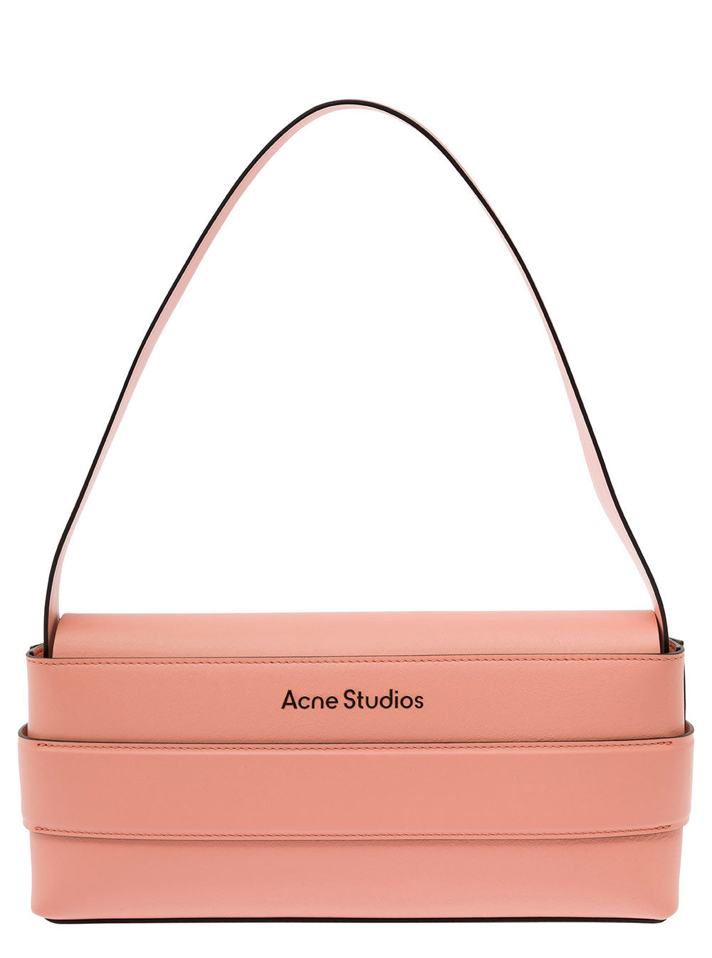 Acne Studios Women Pink Shoulder Bag With Musubi Knot Detail In Leather Woman ACNE STUDIOS