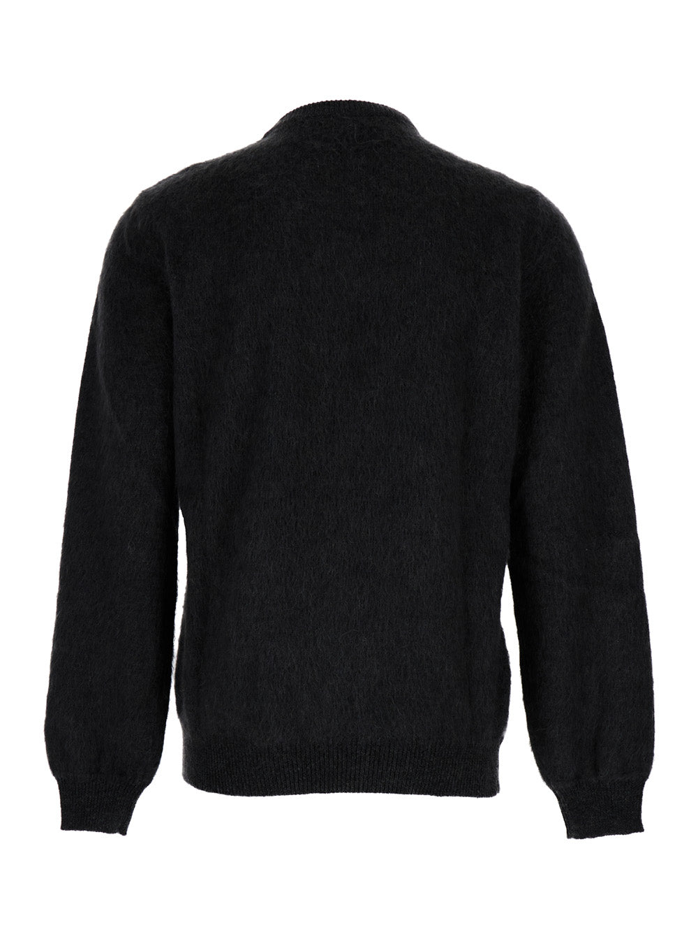 Fendi Men Grey Sweater With Jacquard Ff Motif In Wool Man FENDI