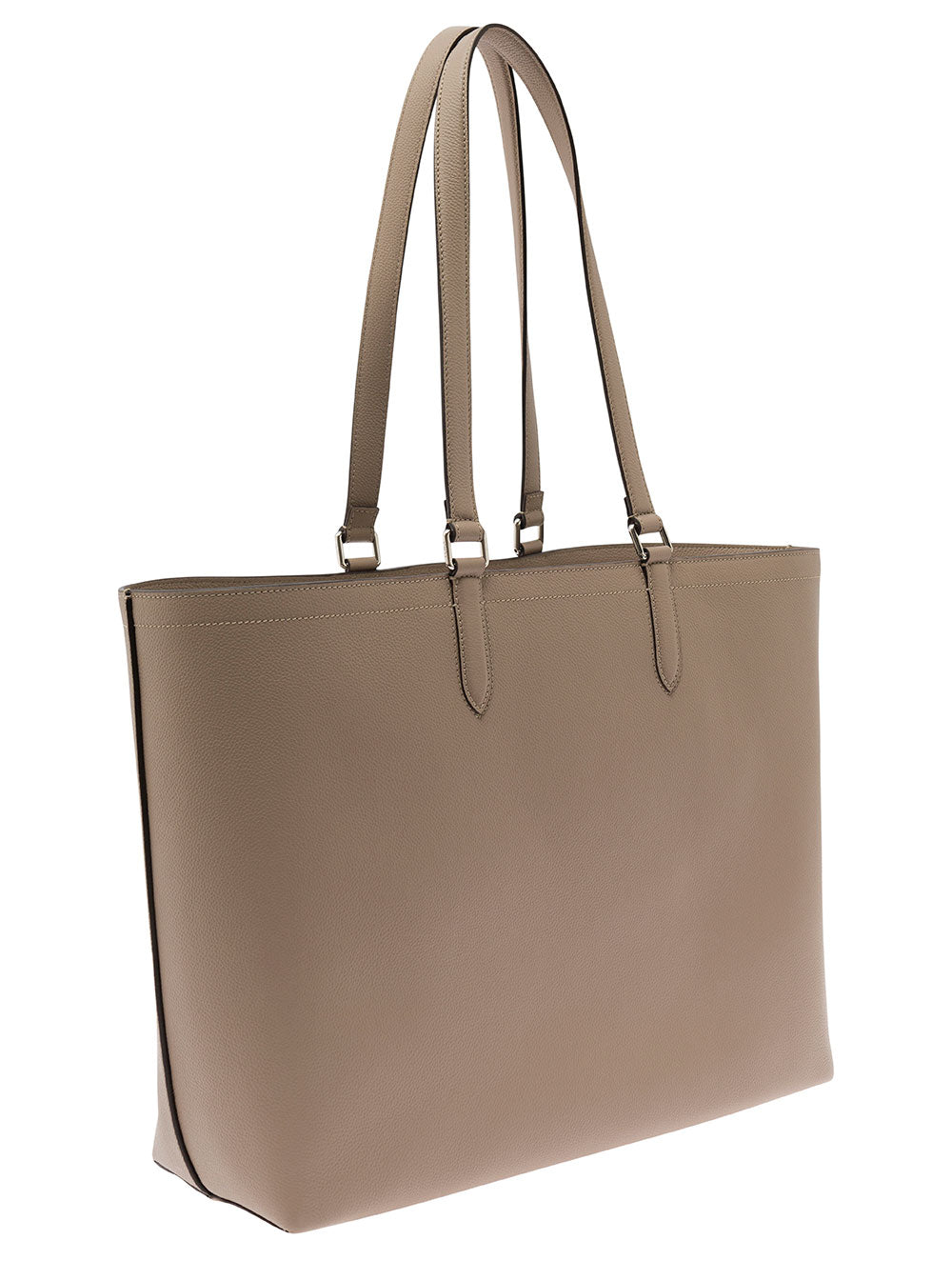 Fendi Men Beige Tote Bag With Embossed Logo In Leather Man FENDI