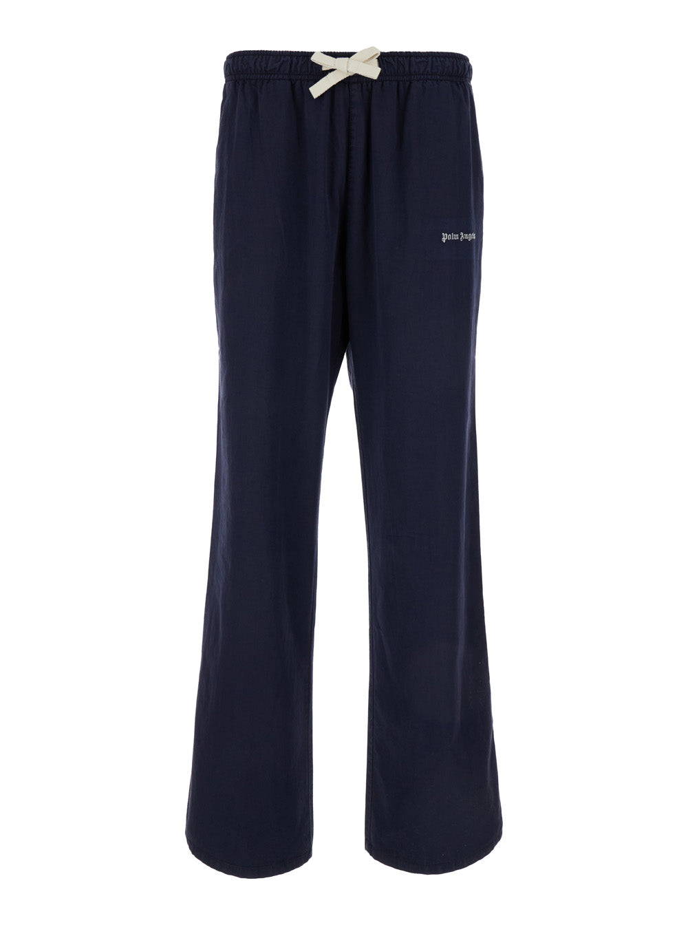 Palm Angels Men Blue Flared Trousers In Cotton Man PALM ANGELS